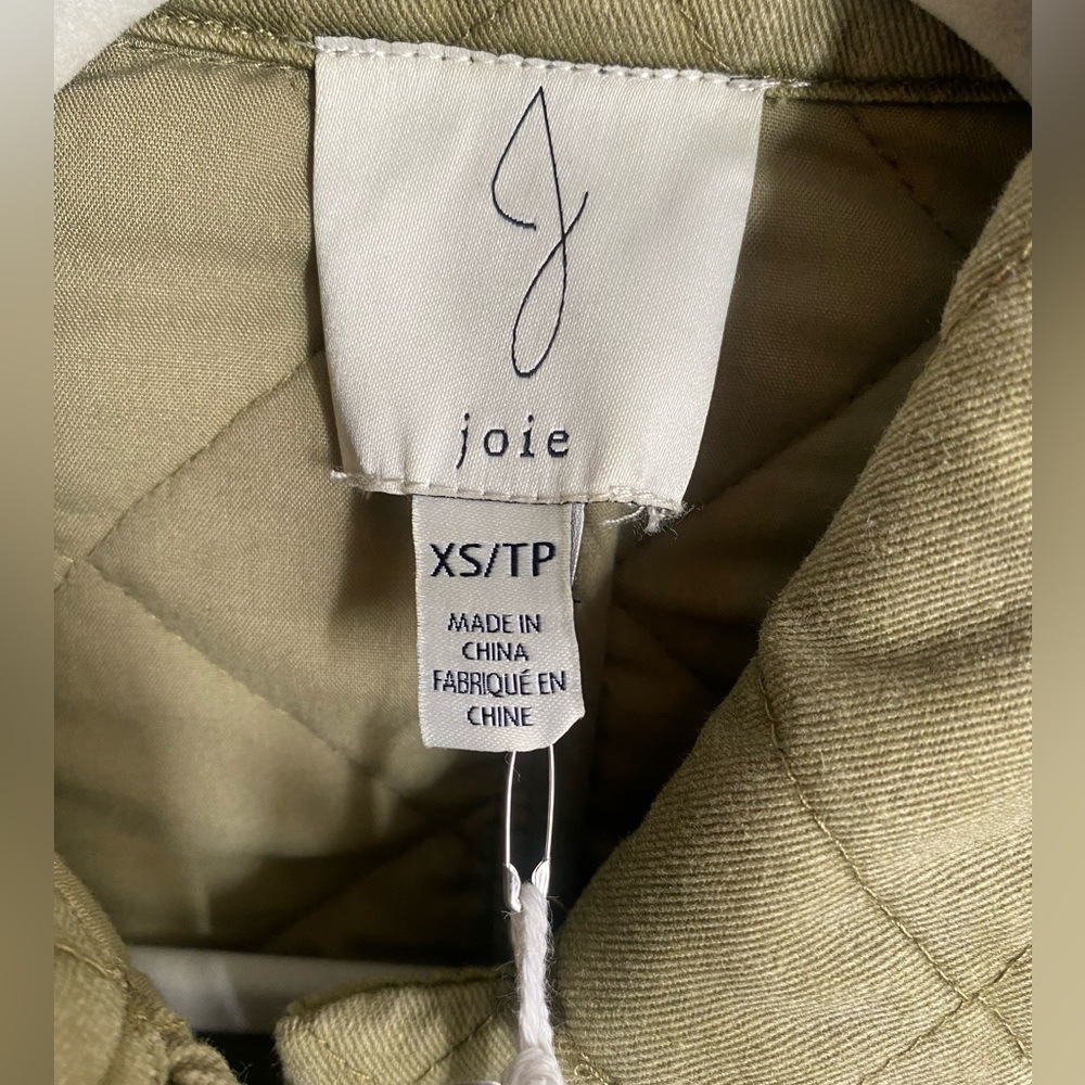Joie Olive Green Quilted Jacket NWT